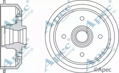 APEC BRAKING drm9116 -  Тормозной барабан
